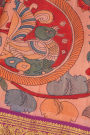Kancheepuram Silk Baby Pink Kalamkari Saree
