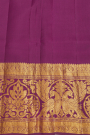Kancheepuram Silk Baby Pink kalamkari Saree