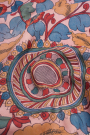 Kancheepuram Silk Baby Pink Kalamkari Saree