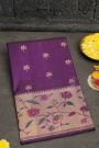 Banarasi Silk Purple Saree