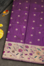 Banarasi Silk Purple Saree