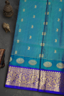 Venkatagiri Silk Teal Blue Saree