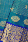 Venkatagiri Silk Teal Blue Saree