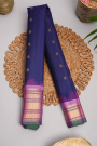 Gadwal Silk Navy Blue Saree