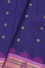 Gadwal Silk Navy Blue Saree