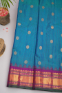 Gadwal Silk Sky Blue Saree