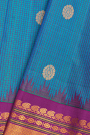 Gadwal Silk Sky Blue Saree
