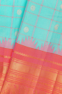 Gadwal Silk Sky Blue Saree