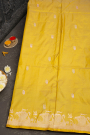 Banarasi Kathan Silk Yellow Saree
