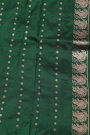 Banarasi Kathan Silk Bottle Green Saree