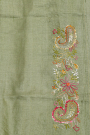 Designer Tussar Mint Green Saree