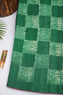 Designer Tussar Peacock Green Saree