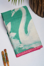 Designer Tussar Sea Green Saree