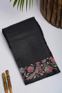 Designer Tussar Black Saree