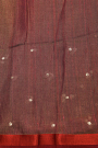 Designer Organza Maroon Saree