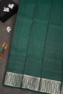 Mysore Crepe Bottle Green Saree