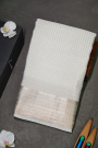 Mysore Crepe White Saree