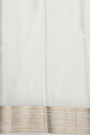 Mysore Crepe White Saree