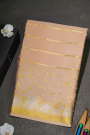 Mysore Crepe Peach Saree