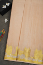 Mysore Crepe Peach Saree