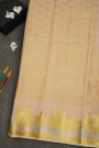 Mysore Crepe Peach Saree