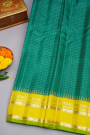 Gadwal Silk Peacock Green Saree