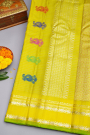 Gadwal Silk Peacock Green Saree