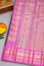 Gadwal Silk Bottle Green Saree