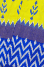 Ikkat Silk Yellow Saree