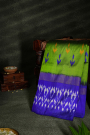 Ikkat Silk Green Saree