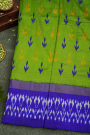 Ikkat Silk Green Saree