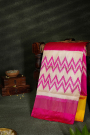 Ikkat Silk Dual Colour Saree