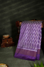 Ikkat Silk Purple Saree
