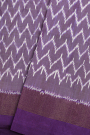 Ikkat Silk Purple Saree