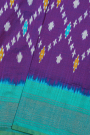 Ikkat Silk Purple Saree