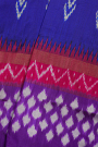 Ikkat Silk Blue Saree