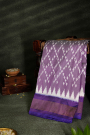 Ikkat Silk Purple Saree