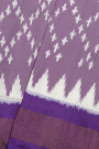 Ikkat Silk Purple Saree