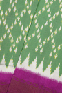 Ikkat Silk Green Saree