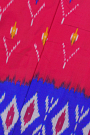 Ikkat Silk Magenta Saree