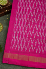Ikkat Silk Blue Saree