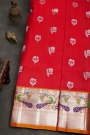 Venkatagiri Silk Red Saree