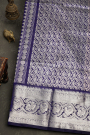 Venkatagiri Silk Blue Saree