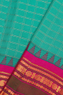 Gadwal Silk Sky Blue Saree