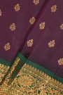 Gadwal Silk Wine Saree