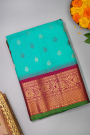 Gadwal Silk Sky Blue Saree