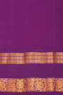 Gadwal Silk Peach Saree
