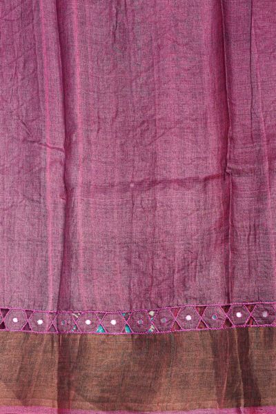 Fancy Tussar Purple Saree